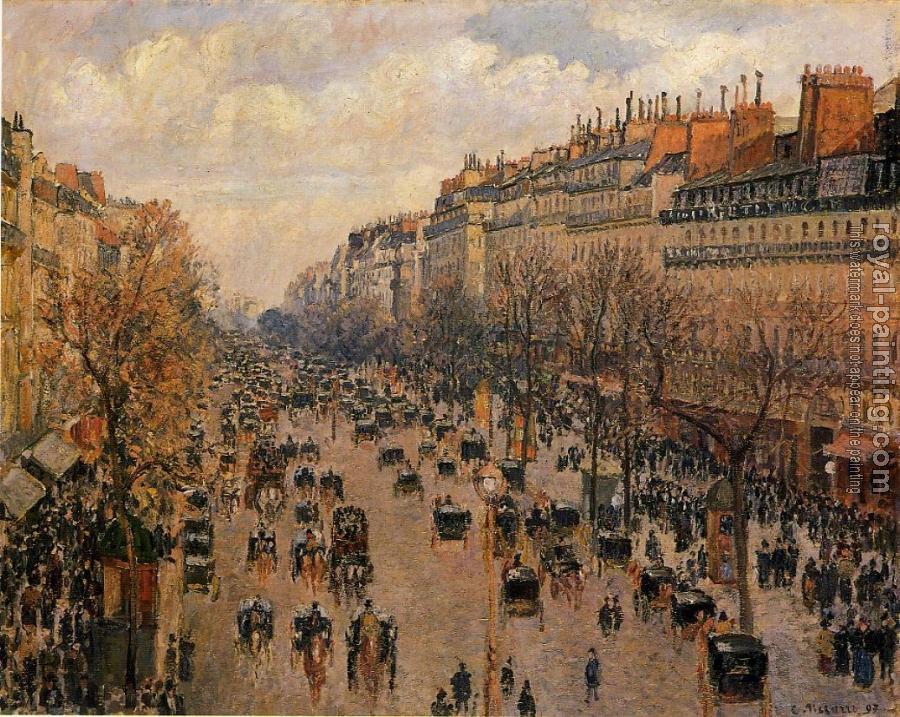Camille Pissarro : Boulevard Montmartre, Afternoon, Sunlight